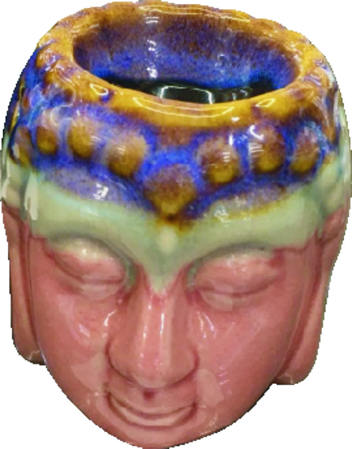 Ceramic Multi-Colour Buddha Oil Burner